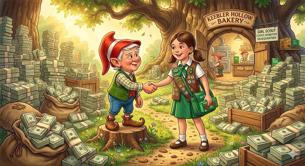 UnderKnownInfo's tweet photo. UnderKnown Fact:

Grasshoppers and Thin Mints collaborate, they don't "compete".

One of the two official Girl Scout cookie bakeries is Little Brownie Bakers, which is owned by Keebler’s parent company. That means the companies are structurally linked, not rivals. Grasshoppers and Thin Mints come from related manufacturing lineages, which removes the basis for any real conflict.

Thin Mints are a seasonal fundraising product, while Grasshoppers are a year‑round grocery item. Because they don’t compete directly in the same sales channel, there’s no commercial clash.