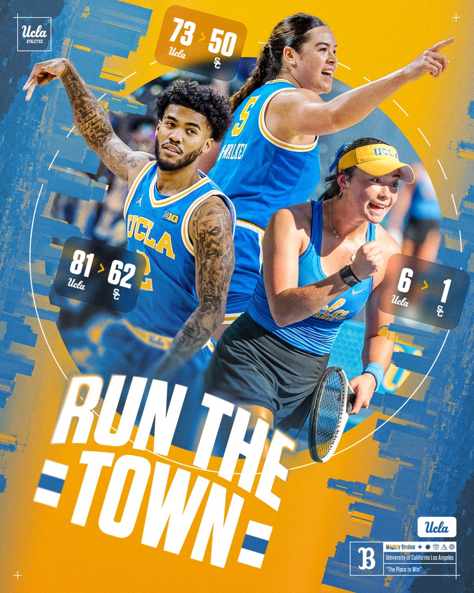UCLAAthletics's tweet image. It's always fun when you #BeatSC! 🙌

@UCLAMBB 🤝 @uclawtennis 🤝 @UCLAWBB