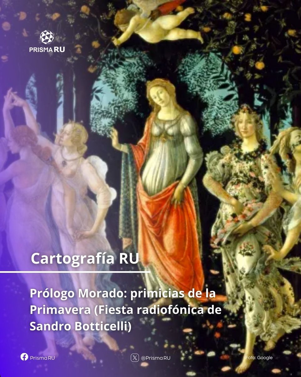 Hoy en #CartografíaRU 🗺️ | <a href="/OttoCazares/">Otto Cázares</a> nos presenta "Prólogo Morado: primicias de la Primavera (Fiesta radiofónica de Sandro Botticelli)" 

#RelatamosAlMundo🌎 #RadioUNAM 96.1FM📻