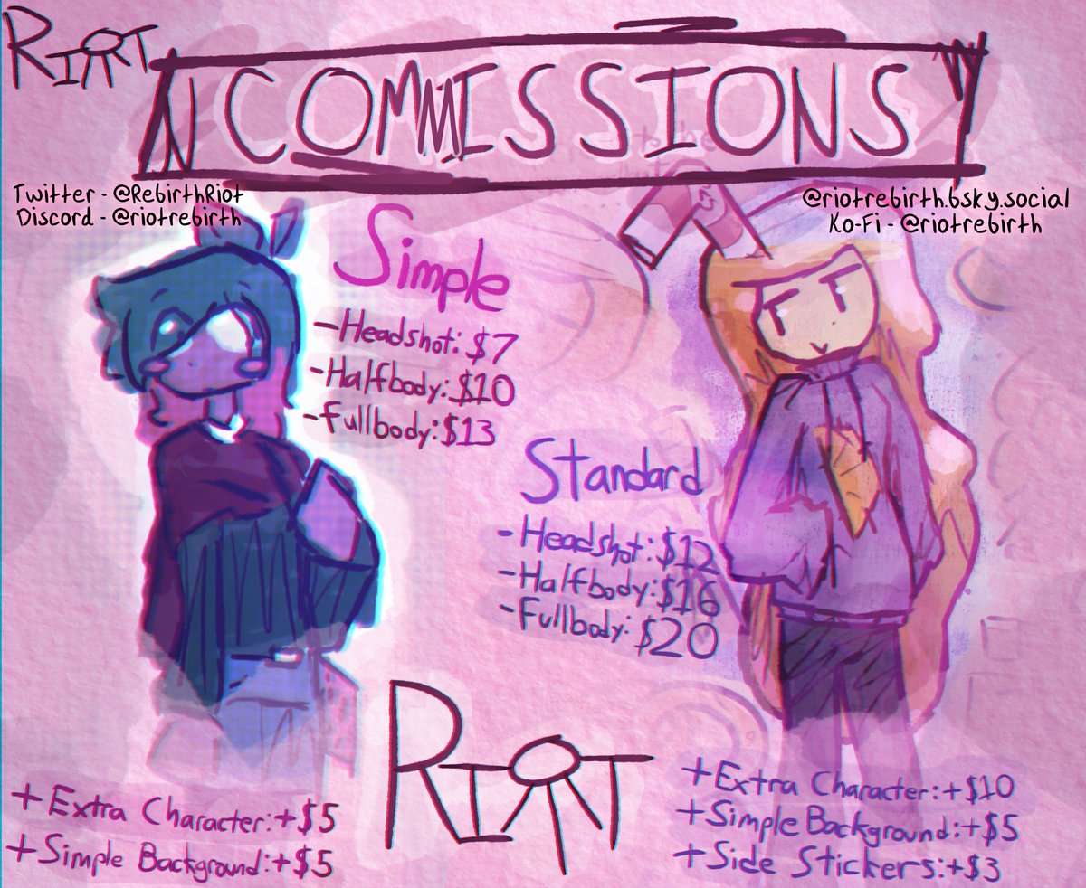 RebirthRiot's tweet photo. COMMS OPEN !!!!

I accept PayPal, Ko-Fi, Cashapp (and taco bell gift cards)

DMs here or on Discord are open for questions and requests!
GIVE ME MONEYYY 🐟🐟 https://t.co/N8UVLhb5i9
