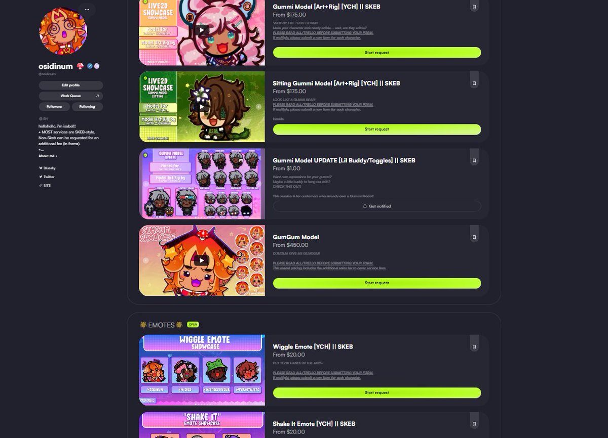 REMINDER MY VGEN IS OPEN!
Trying to stick with freelancing fulltime but things are a bit slow.. if you'd consider sharing it would mean a lot!
Please consider working with me! ✨