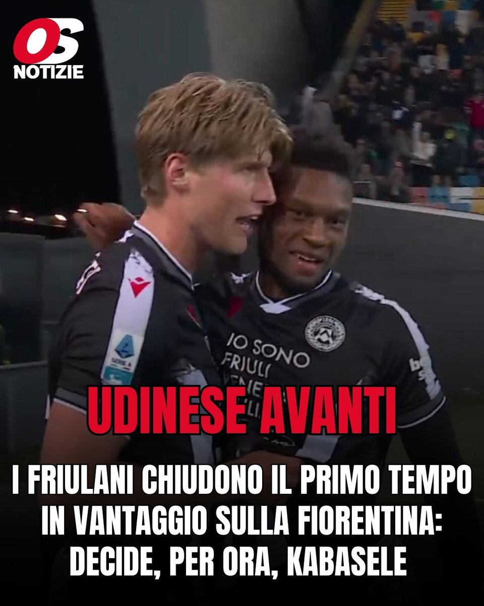 OggiSportNotiz2's tweet photo. #Kabasele decide il primo tempo di #UdineseFiorentina https://t.co/XcnC2jvHwz