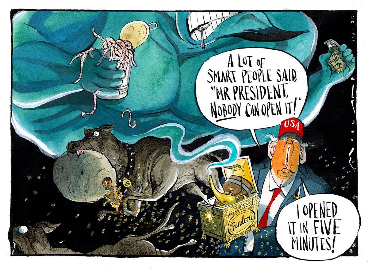 Morten Morland <a href="/mortenmorland/">Morten Morland</a> on the #IranWar #Iran #Trump #POTUS <a href="/thetimes/">The Times and The Sunday Times</a> – political cartoon gallery in London original-political-cartoon.com
