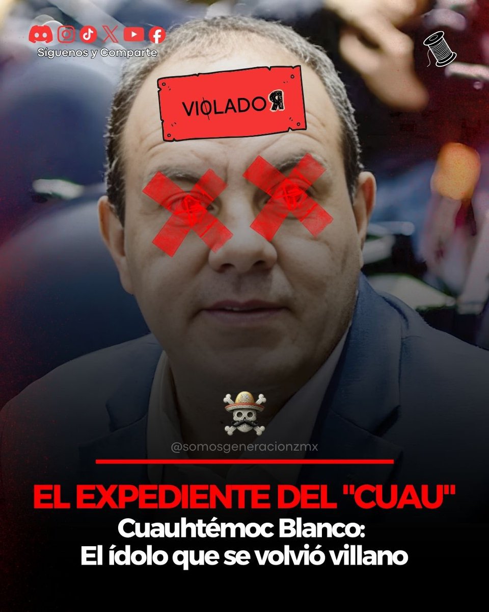 #EXPONIENDOPOLÍTICOS | 🔴🇲🇽

¿Cómo pasas de ser el ídolo de un país a tener fotos con líderes del CJNG y denuncias de abuso? Lo de <a href="/cuauhtemocb10/">Cuauhtémoc Blanco</a> no es solo "mala gestión", es un expediente criminal

🧵 Abrimos hilo visual de la caída del ‘10’👇 

#generaciónz #Morelos #19A