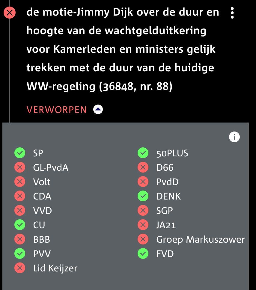 Politici die voor zichzelf 3 jaar en 2 maanden wachtgeld hebben geregeld, willen de WW halveren, de WIA korten en de AOW-leeftijd verder verhogen.

Hier is niets constructiefs aan. Het zorgt voor meer armoede, onzekerheid en ongelijkheid.
