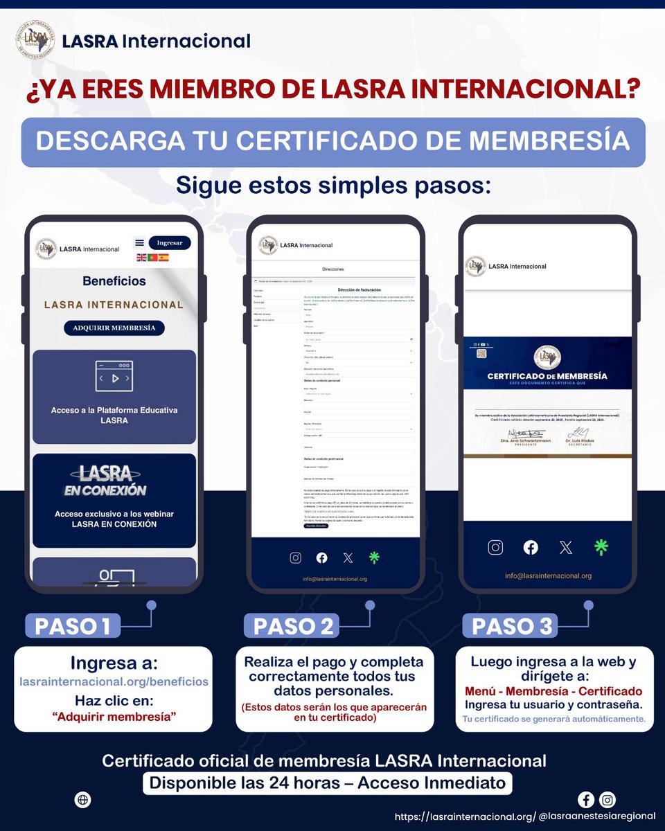 LASRA Internacional tweet media