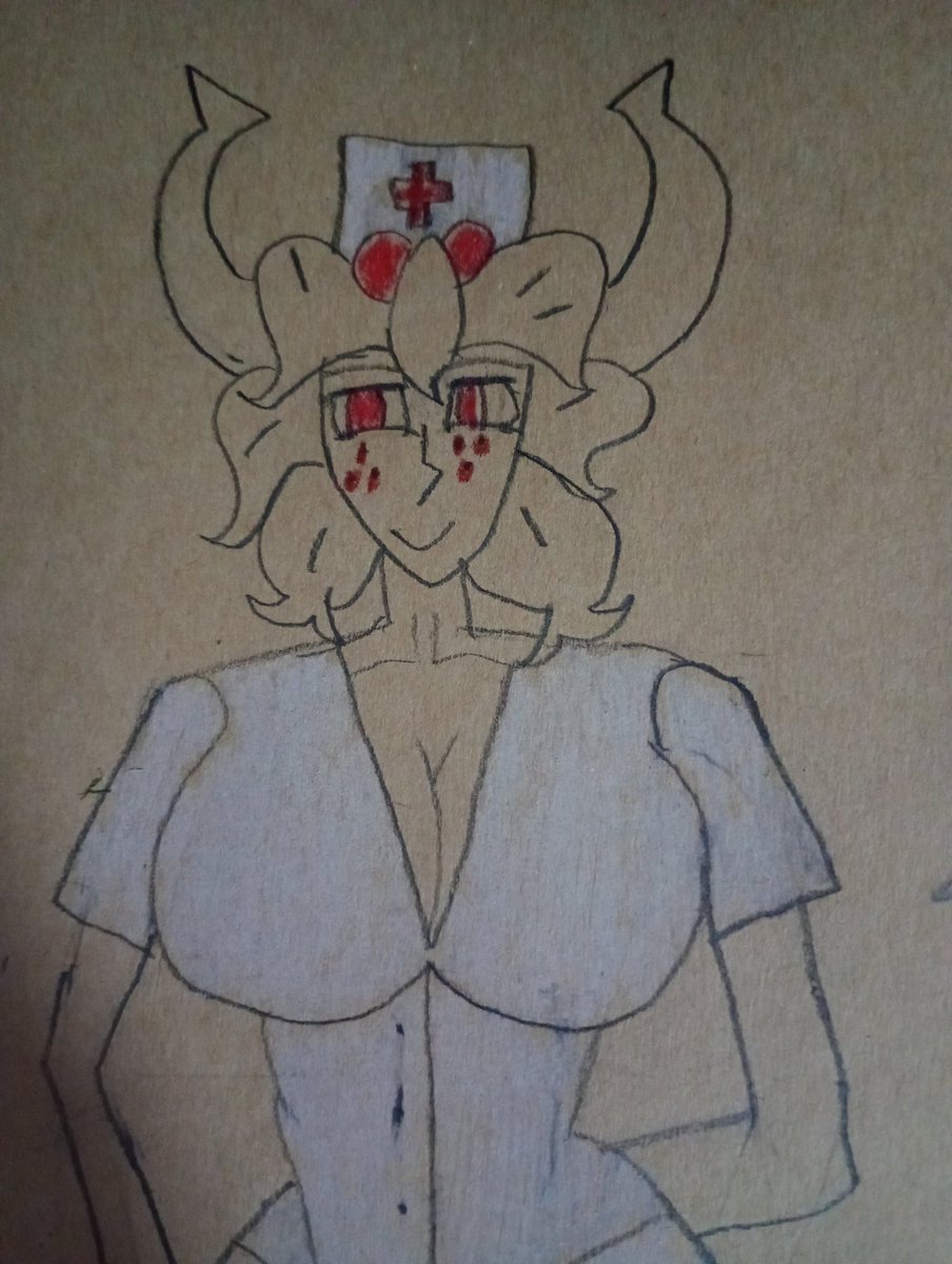 A drawing of Beelzebub that I drew when I was sick
#Helltaker