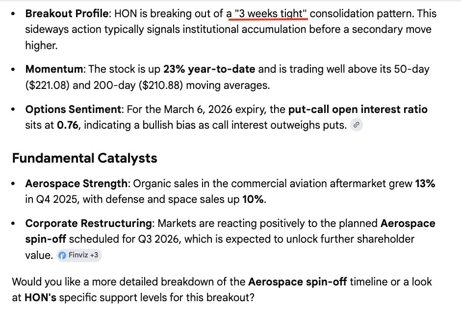 Couzin_Vinny's tweet image. $HON #IBD #Favorite #3_Weeks_Tight pattern breakout #IBDpartner 

Don't miss the launch! :)
 @IBDinvestors

Try @MarketSurge discount tinyurl.com/MktSurge