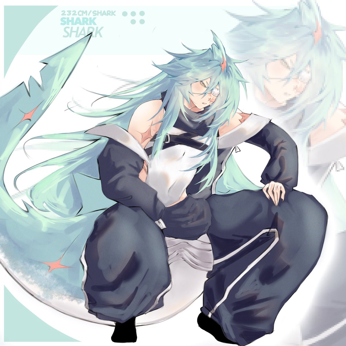 jellsho's tweet photo. 🫧🦈SHARK!!
#drawing #art #ibispaintx #oc https://t.co/bGc2KHHXDM