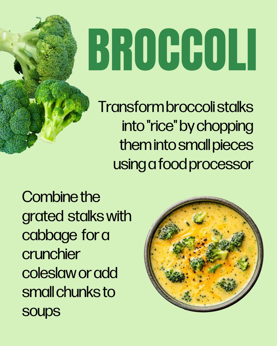 conserve_food's tweet photo. March is National Nutrition Month! Fuel your body and reduce food waste by using the whole ingredient! There are so many creative ways to use what would normally be thrown out. Check out these ideas!
#eatright #NationalNutritionMonth #savethefood #reducefoodwaste @PurdueAg @USDA https://t.co/iJS28phbUF