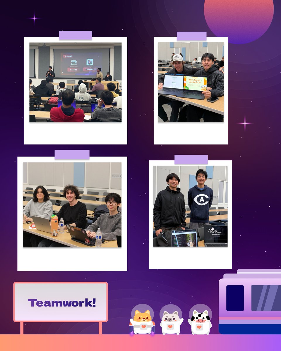 sachacks's tweet photo. Swipe for a look back at SACHACKS VII! 🔭🚀

From brilliant speakers to late-night coding sessions and awesome teamwork, our 7th annual hackathon was one for the books!

Thank you to everyone who participated and made it such a success. See you next time! 👋🌝

#Hackathon #Davis https://t.co/Ch2967lMnC