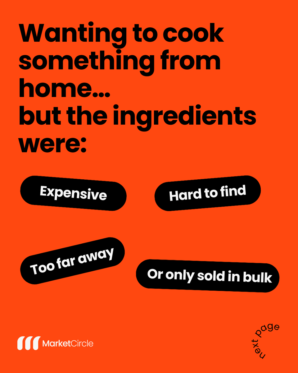 SemilooreAJ's tweet photo. Food connects us to home more than we realise.

When you move away, it’s not just about missing people.
Sometimes it’s missing ingredients. Familiar smells. Sunday meals.

MarketCircle is my way of building on that idea and making it easier for anyone living away from home. https://t.co/XKQIDYGG2Q