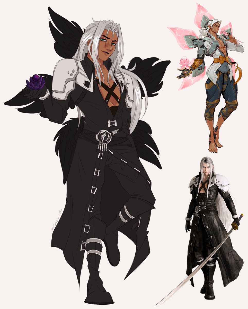 I couldn't help myself 🖤🪷
#Overwatch #Lifeweaver #FF7