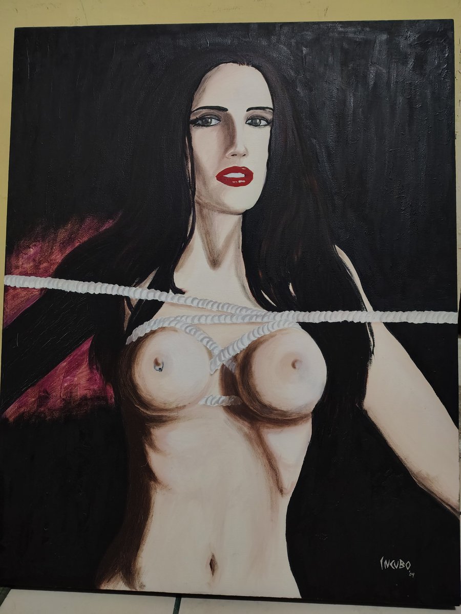 Incubo's tweet photo. Oil on canvas https://t.co/0qr9yR0c90