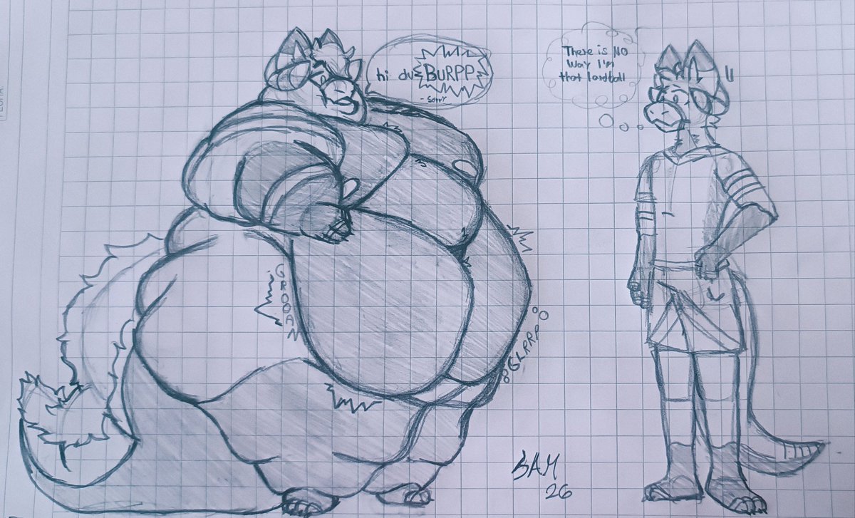 When you meet your future self, but it wasn't what you expected (it's much better)

#fatfurry #furry

Btw, comms are open, of someone is interested (this time are free)