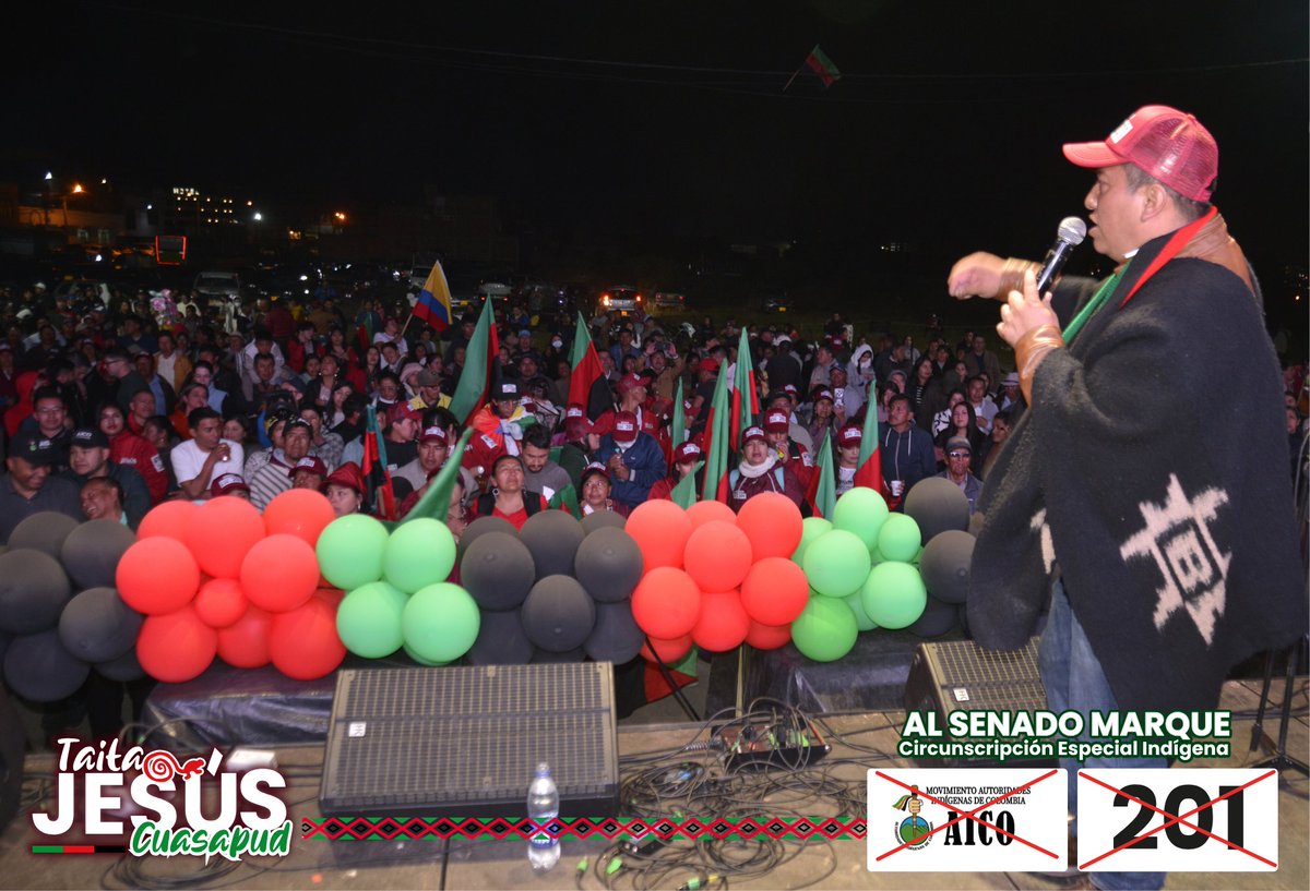 JesusCuasapud's tweet photo. 🎉 Cierre de campaña en #Ipiales.

😊 Nos sentimos alegres y profundamente emocionados al ver tantos rostros conocidos que hoy decidieron estar presentes, porque saben que este camino también les pertenece. 🧵 https://t.co/7eRCzGJnNd