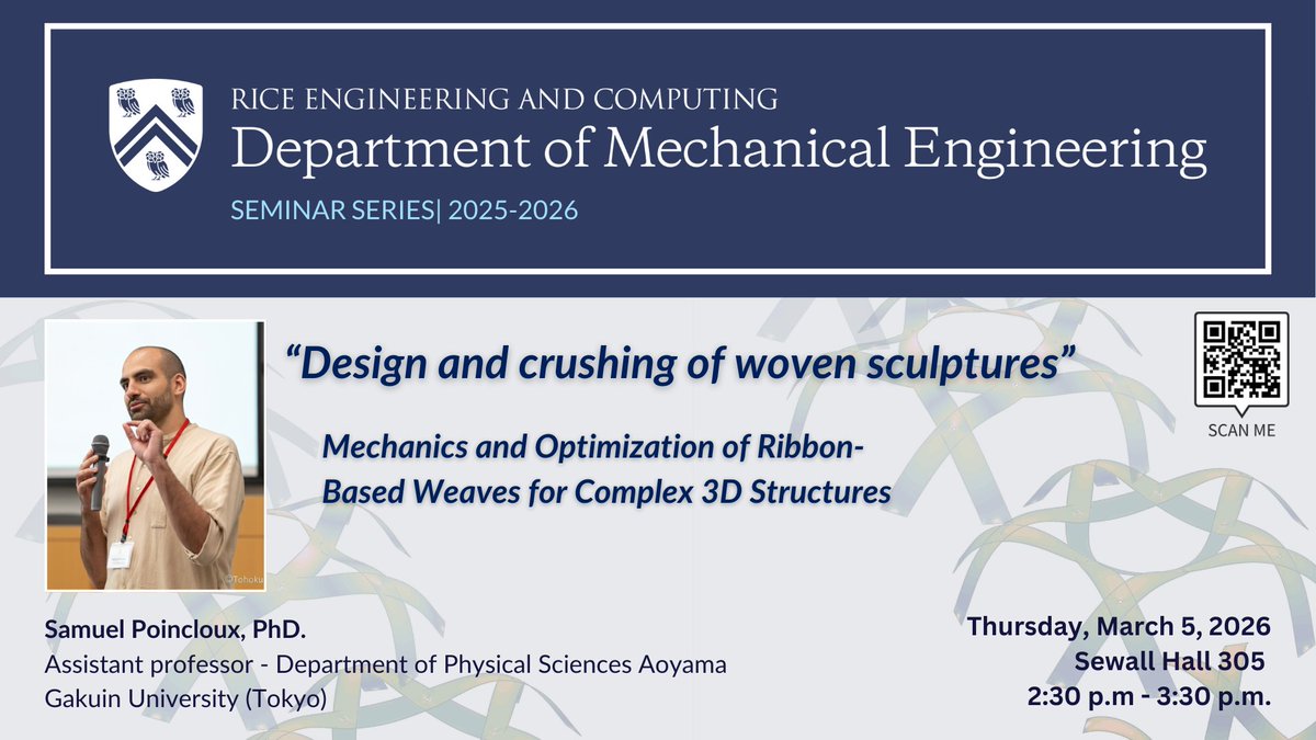 Rice University Mechanical Engineering tweet media