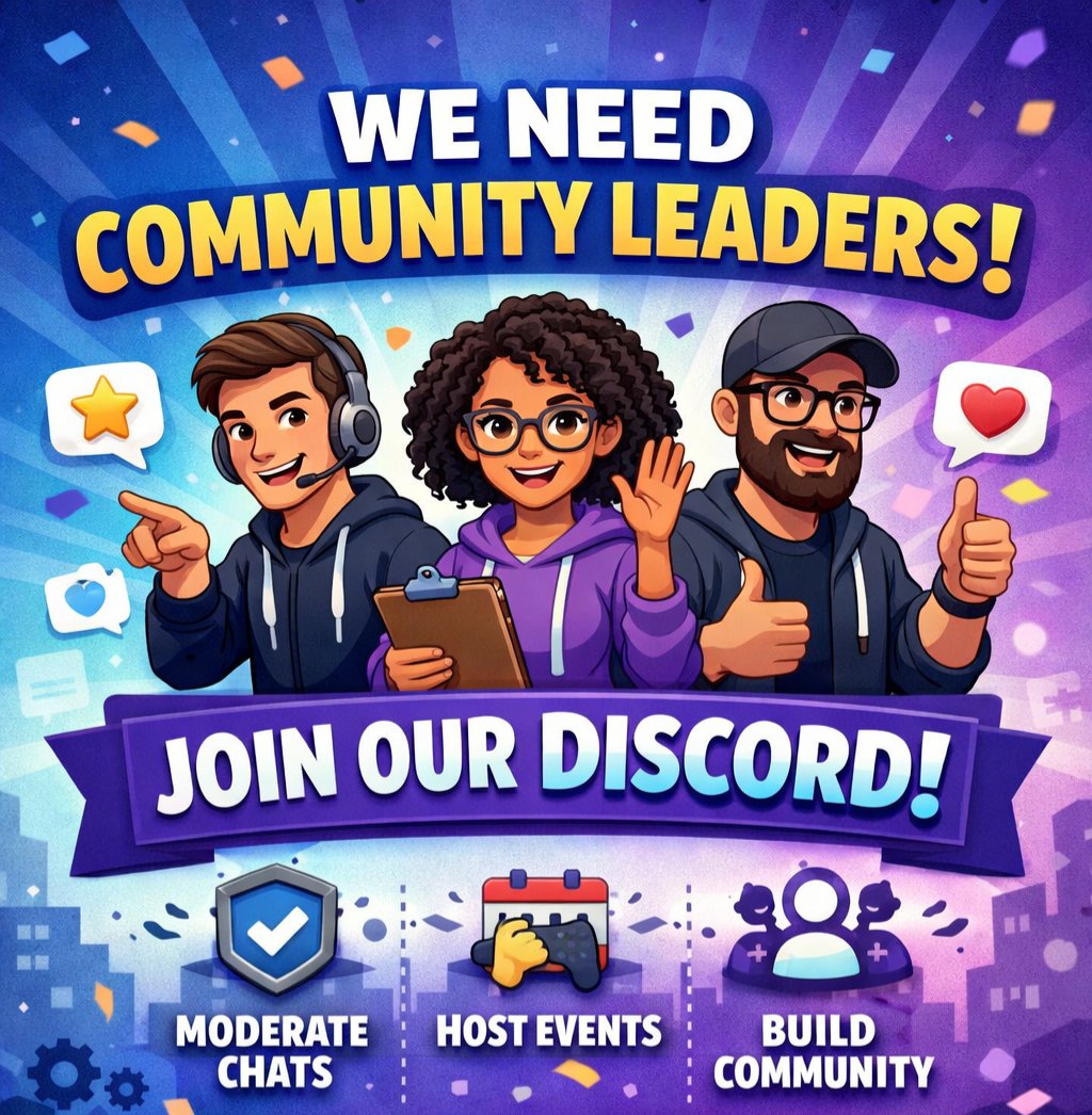 We’re rebuilding TVG and looking for people who want to help create an active, positive gaming community.

🎮 We need:
• Community Leaders
• Discord Managers
• Team Leaders

Organize events, helping others, or leading teams. DM for more info

#Esports #GamingCommunity #Gamers
