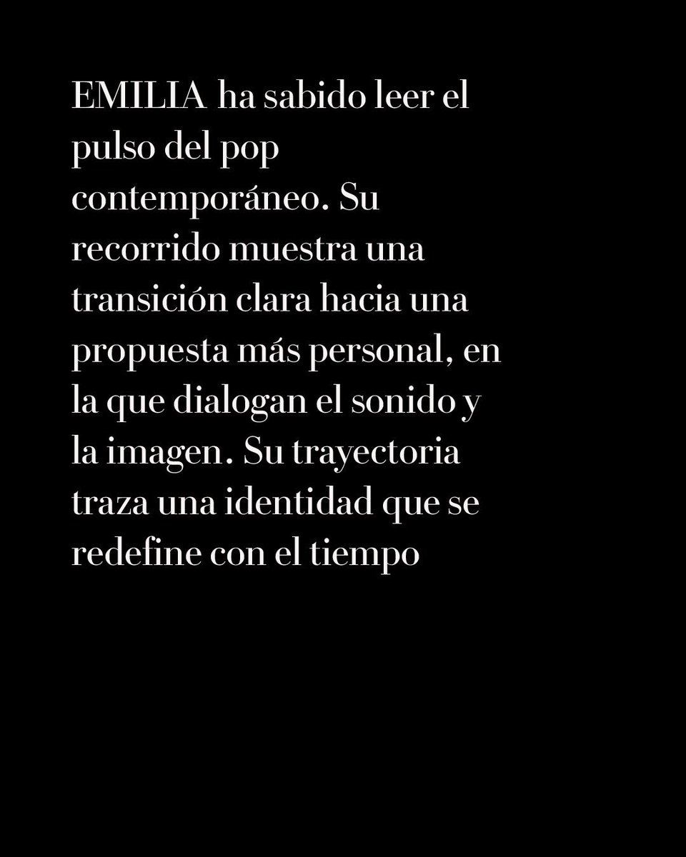 Emilia es nombrada por Vogue Latinoamérica como una de las 20 latinas con menos de 30 años que redefinen la escena global en 2026.

— Emilia se encuentra en el puesto 5, siendo la argentina mejor posicionada en la lista.