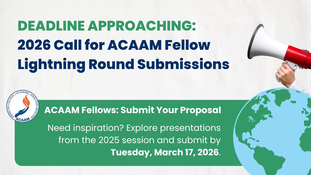 American College of Academic Addiction Medicine tweet media