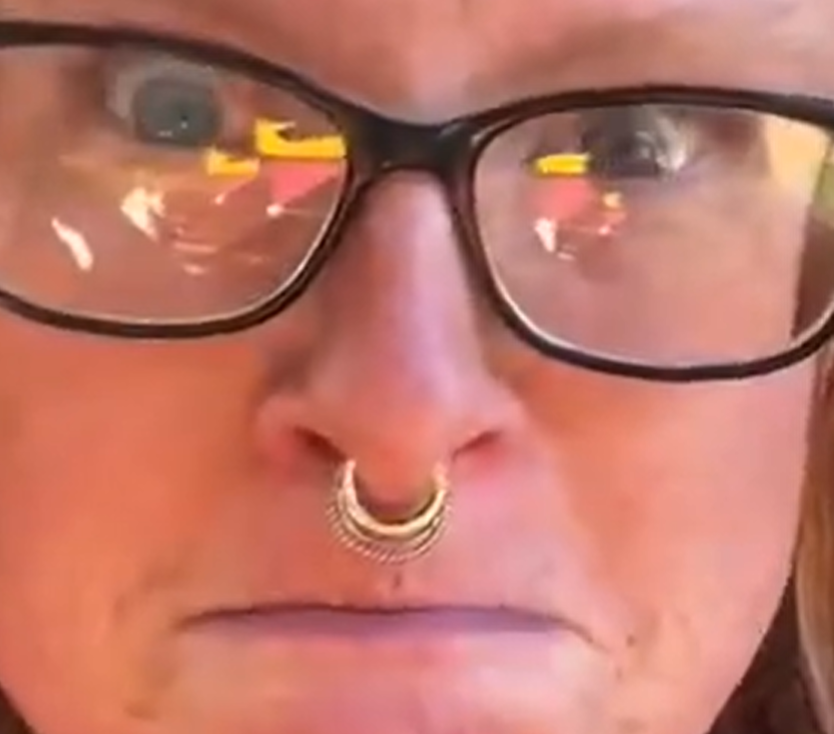 TX4Now's tweet photo. @Matt_Pinner Crazy eyes, septum ring, hateful, but it's missing the traditional blue hair (#confused). However being respectful, at least I didn't misgender it. https://t.co/ktuM7rmMYP
