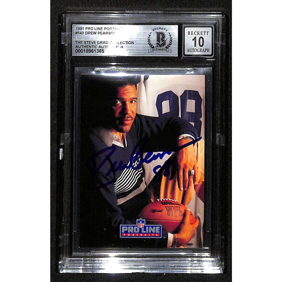 CollectingAll's tweet image. Drew Pearson Signed 1991 Pro Line Portraits Card Beckett Auto 10: $75.99 👉 Sell to us collectingall.app 👈 #FootballMemorabilia #NFLCollectibles #SignedCards #DrewPearson #Autographs