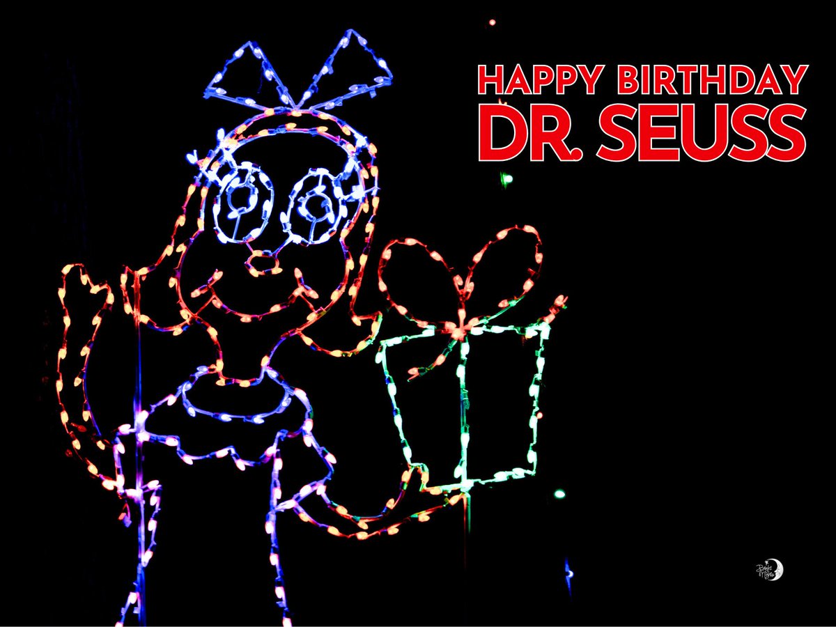BrightNightsFP's tweet photo. Happy 122nd Birthday, Dr. Seuss!

His characters have been coming to light in Bright Nights' 𝗦𝗲𝘂𝘀𝘀 𝗟𝗮𝗻𝗱 since 1995. They will glow again starting November 25th.

#happybirthdaydrseuss #SeussLand https://t.co/Bf5ELL9s77
