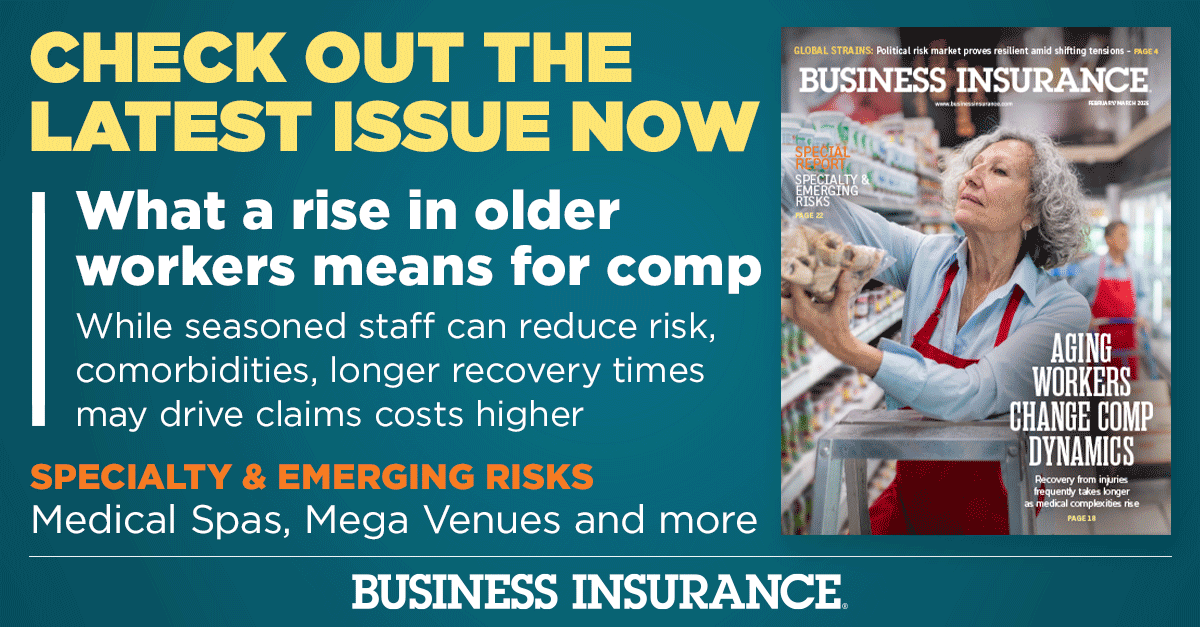 BusInsMagazine's tweet image. The Business Insurance February/March issue is now available!

Download and read it today! 
bit.ly/4rL0H0H

#WorkersComp #RiskManagement #InsuranceTrends #ClaimsInsights