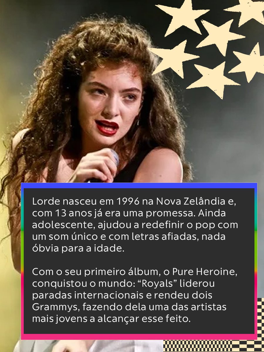 Um hit que mudou o pop. #LollaBRNaGlobo #lorde 🎤✨