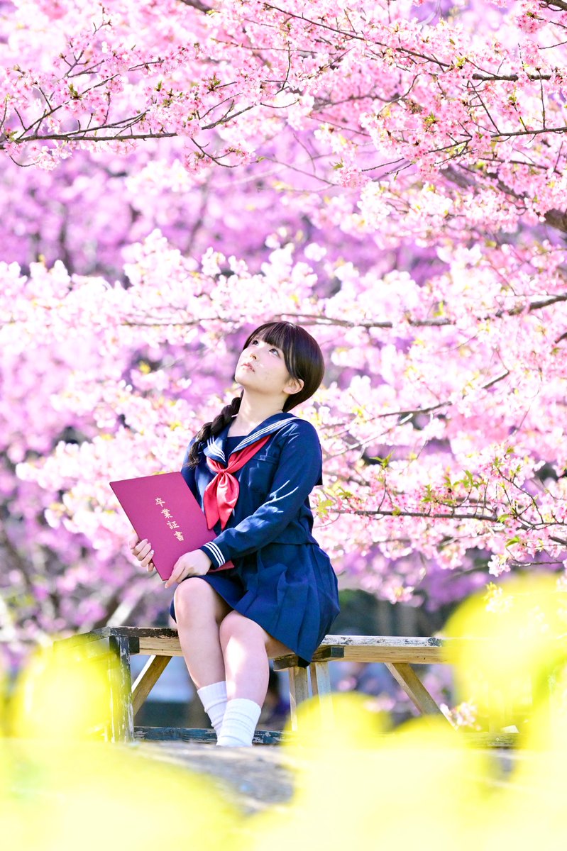 ajipon141421356's tweet photo. #ひなせ さん　@hinase_model
 
#美少女  #ポートレート  #制服  #桜 🌸 https://t.co/mhLrwaFpwS