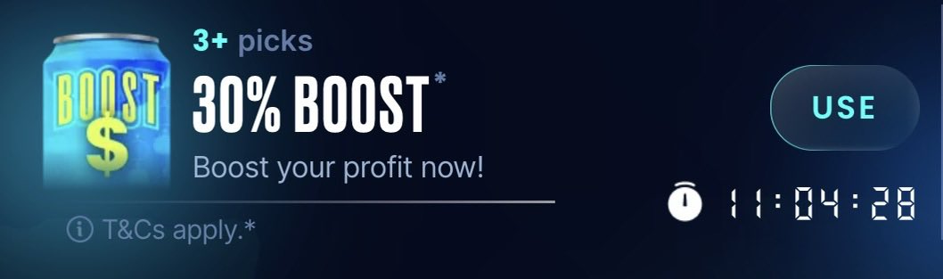 SleeperPicksHQ's tweet photo. 30% Any Sport Boost 🚀

Go cook 🏃‍♂️🧑‍🍳 https://t.co/88OaRfIpFS