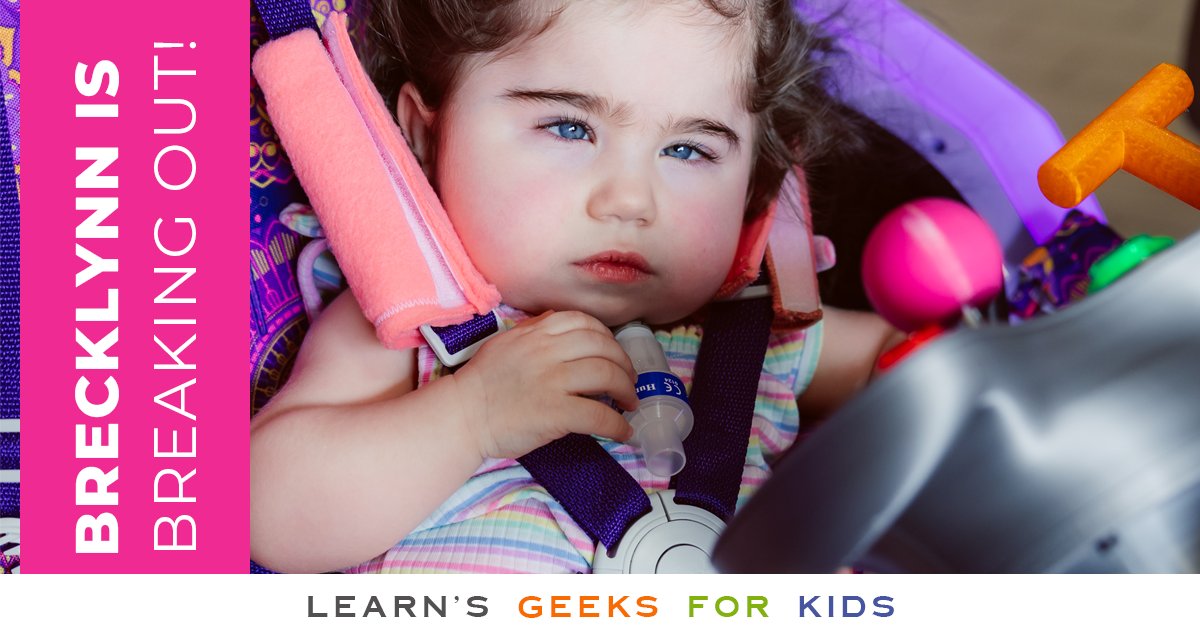 Brecklynn can't sit up, crawl or cry, but she has a superpower. She draws people in with her spirit, finding ways to connect with those around her.

When she received her adaptive car, she found a new way to engage - racing around &amp; playing.  That's love in action.