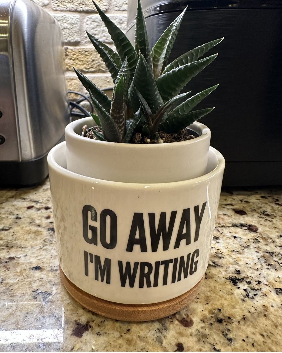ClayStafford's tweet image. My wife and daughter got me this because I love plants. I am not sure what they’re saying about my disposition. 🤣 

#funny #family #writinglife