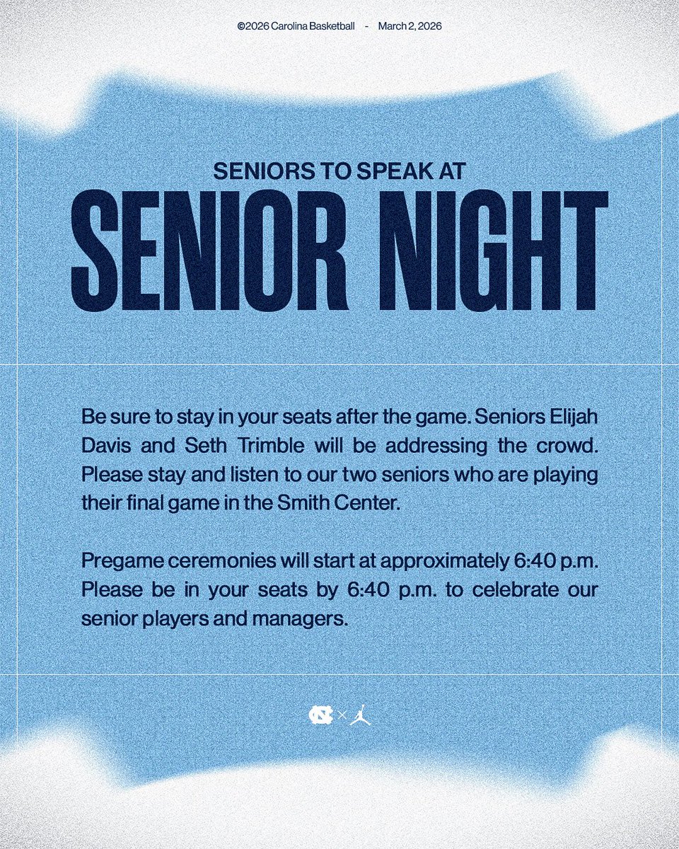 Senior Night Speeches