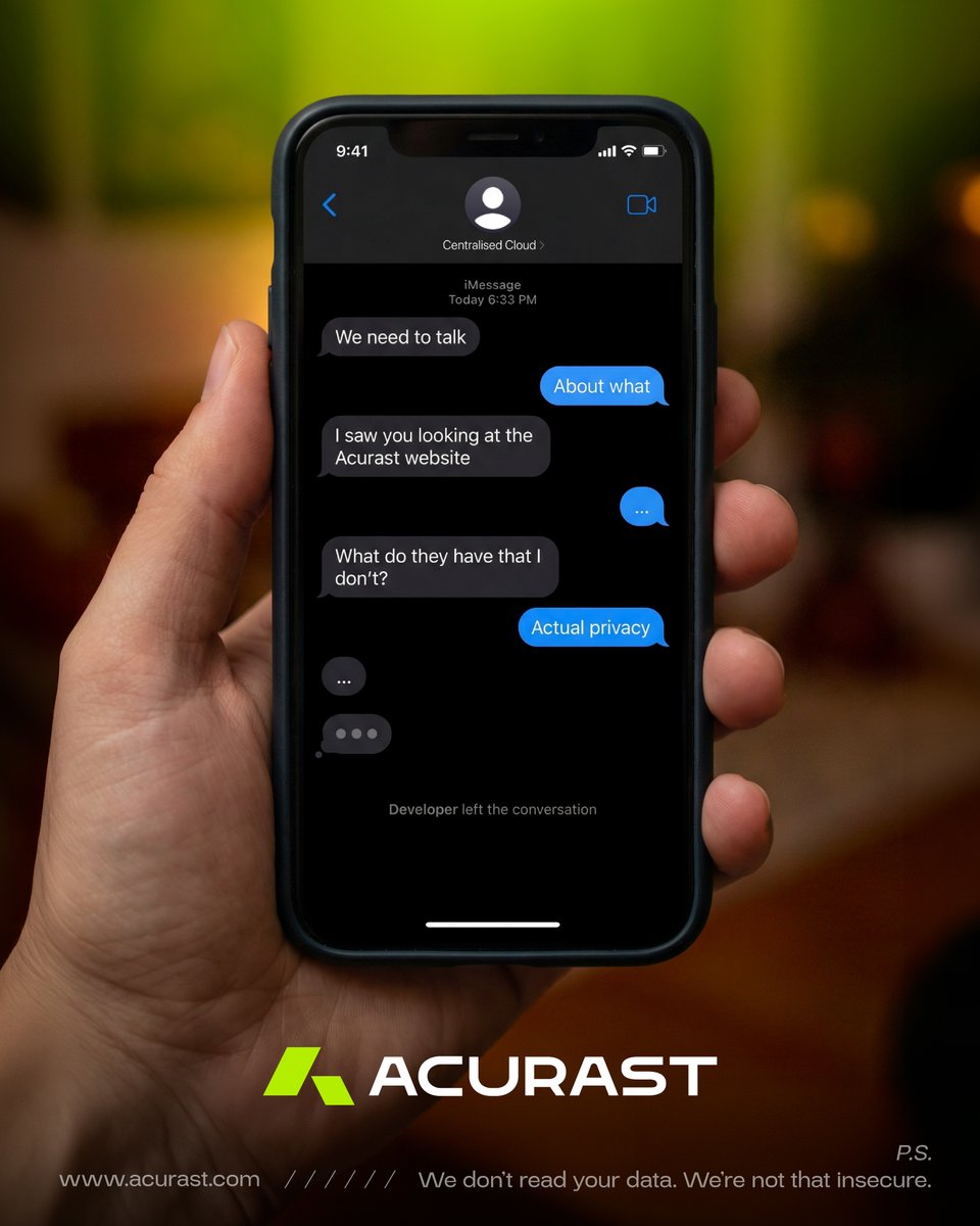 While AI companies are debating government contracts,
blacklists, and who gets access to what…

Acurast is building infrastructure that doesn’t need permission.

No exclusive contracts.
No centralized control.

No “approved vendor” lists.

Just a decentralized network of secure