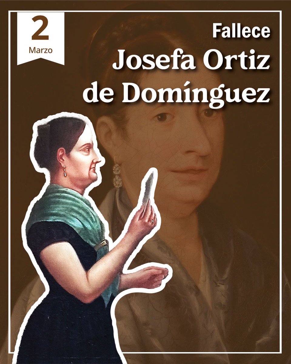 El 2 de marzo honramos la memoria de Josefa Ortiz, mujer valiente que desafió el miedo por la causa de la libertad. Su ejemplo permanece como #inspiración para defender la #justicia, la #soberanía y la #dignidad de México.