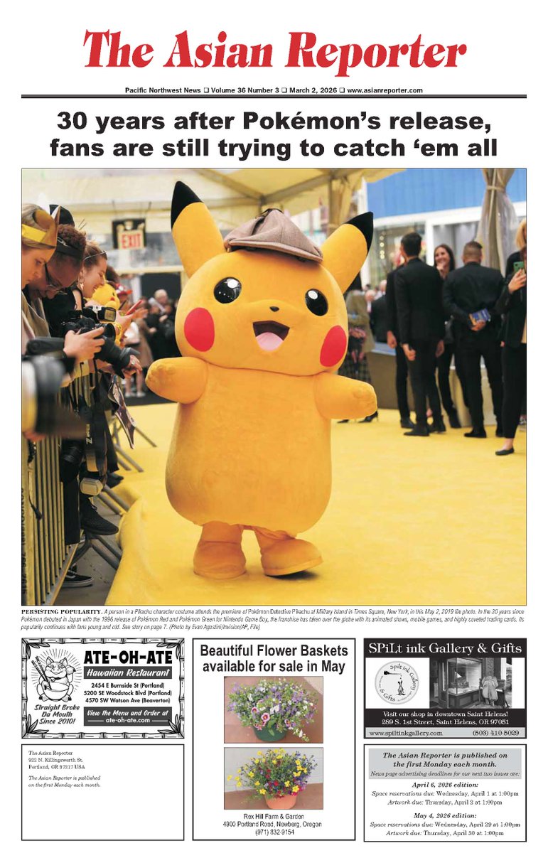 AsianReporter1's tweet photo. The new edition of The Asian Reporter is available online! Remember to visit (https://t.co/mQ5c3uAJgd) to download the March 2, 2026 issue. https://t.co/HhFdC7Dwq1