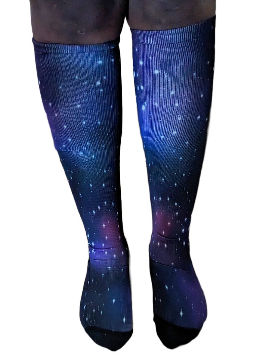 SnowMercyGaming's tweet photo. I just received Galaxy Compression Socks - S/M by Bibipins from bumfinity96 via Throne. Thank you! https://t.co/1sM6SSFmcz #Wishlist #throne https://t.co/woawjd04js