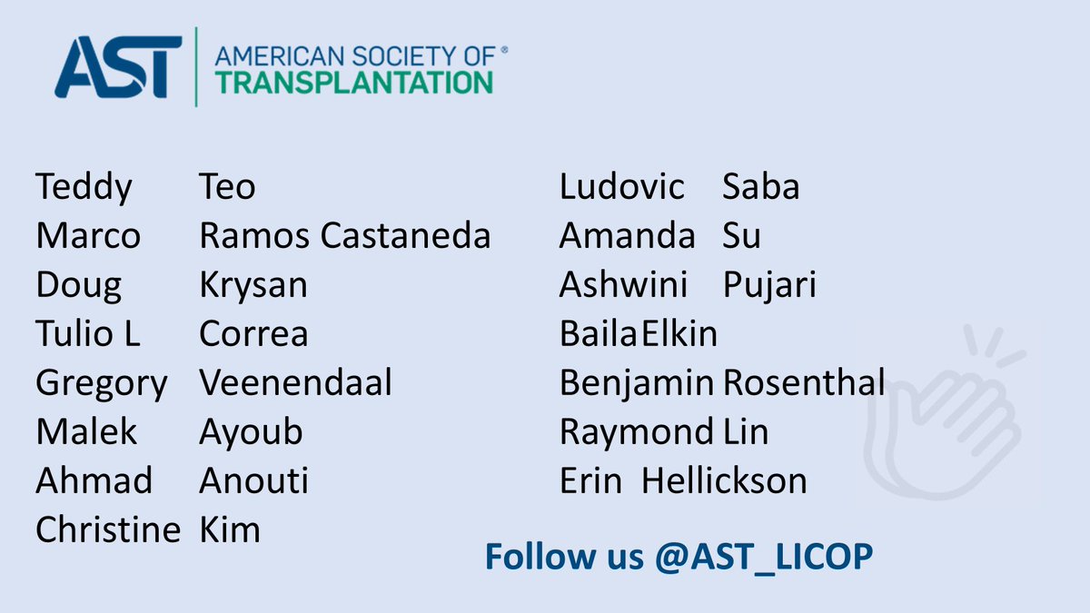 Liver/Intestinal Community of Practice - AST tweet media