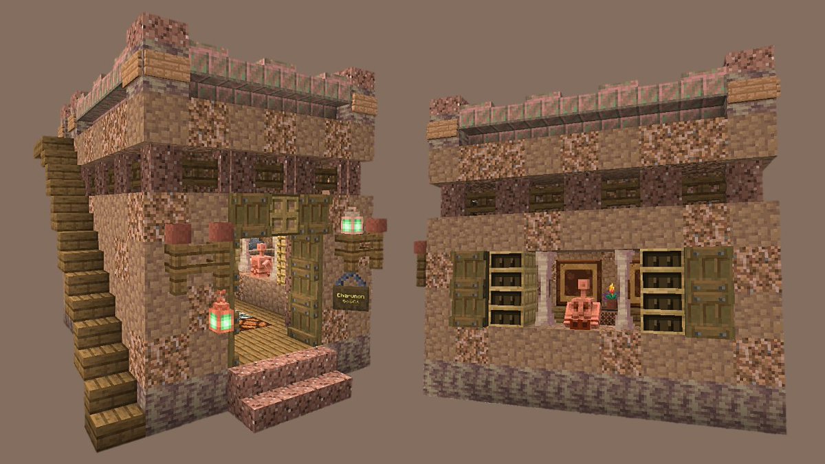 根付いた土love🫶 #旅鯖 #Minecraftbuilds #minecraft建築コミュ