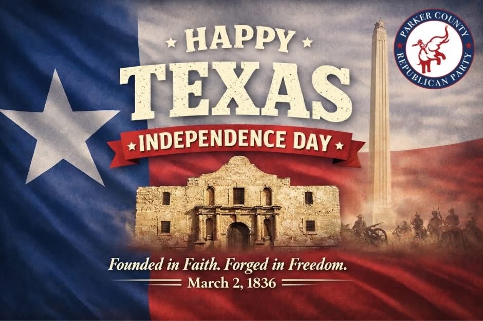 ParkerCountyGOP's tweet photo. On March 2, 1836, at Washington-on-the-Brazos, 59 brave men signed the Texas Declaration of Independence and declared this land a free and independent republic. They did not act out of convenience. They acted out of conviction.

The founders of the Republic of Texas grounded their cause in enduring, biblical truths. In the Texas Declaration of Independence, they appealed to the “Supreme Judge of the world for the rectitude of our intentions,” expressing firm reliance upon the protection of Divine Providence. They acknowledged Almighty God as the source of moral authority and ultimate judgment. They believed that rights come from God, not government, and that civil rulers answer to Him. When Santa Anna’s centralist government stripped away constitutional protections, abolished local governance, and threatened families and communities, these men did not simply rebel. They stood on a moral foundation older than any republic: tyranny is an offense against God, and free people have a duty to resist it.

Just weeks later, at San Jacinto on April 21, 1836, Sam Houston’s ragged army defeated Santa Anna’s forces in eighteen minutes. The cry of “Remember the Alamo. Remember Goliad.” rang out. It was a battle cry, yes, but also a covenant. A promise to the dead that their sacrifice had not been in vain. That blood bought something worth keeping.

Texas has always been different. Fiercely independent. Unapologetically bold. Rooted in faith, family, and the belief that government works best when it is closest to the people and limited in its power. That spirit did not end when we joined the Union in 1845. It lives on in every generation that chooses responsibility over apathy and conviction over comfort.

But liberty does not perpetuate itself.

The same God who moved those Texians to act has not changed. The principles they bled for have not expired. Every generation must choose whether to steward that inheritance or squander it. Self-governance is not a gift to be received passively. It is a calling. It demands that citizens show up, weigh the issues, hold leaders accountable, and exercise the rights purchased at great cost.

Texas Independence Day is not just about looking back. It is about looking forward.

Tomorrow is an opportunity to do something simple but powerful. Cast a ballot. Participate. Engage. Make your voice heard. The men who signed that declaration risked everything for the right of Texans to govern themselves. The least we can do is steward that inheritance faithfully.

Freedom is a gift, but it is also a responsibility.

On this Texas Independence Day, let us remember who we are, where we came from, and what it means to live as a free people. And let us prove worthy of that legacy by showing up and doing our duty.

Brady Gray
Chairman, Parker County Republican Party