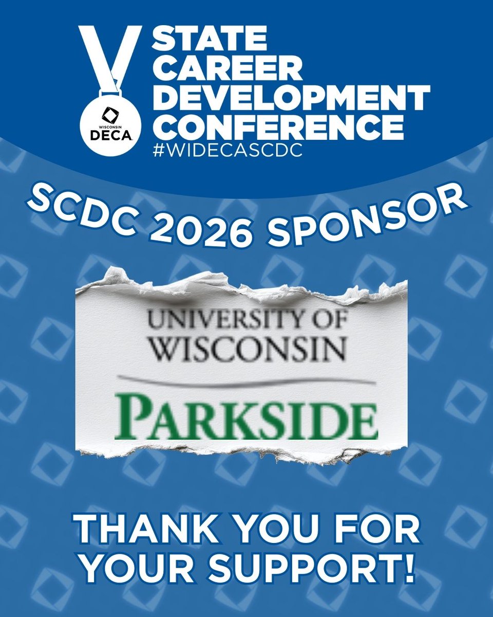 WI_DECA's tweet image. Thank you to University of Wisconsin–Parkside for fueling #WISCDC! 🚀 Your support helps our members Go The Extra and raise the bar in leadership, competition, and career success. #WIDECASCDC #GoTheExtra