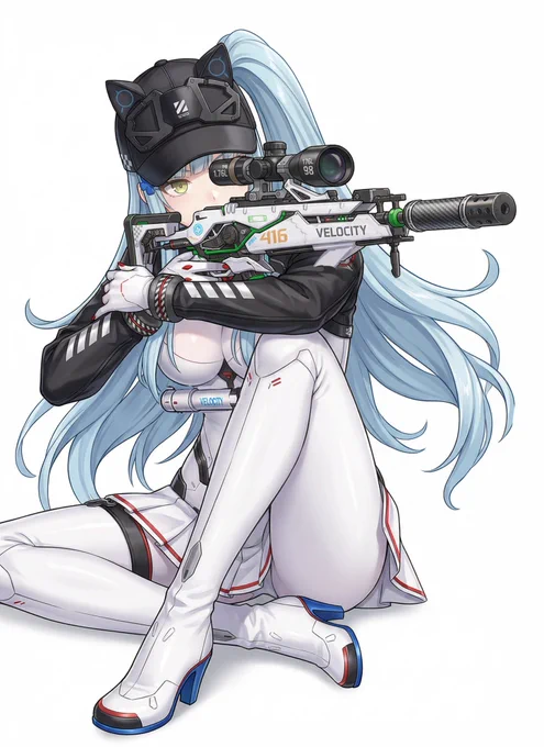 ドールズフロントライン2:エクシリウム クルカイ の ハスコック撃ち狙撃スタイル
