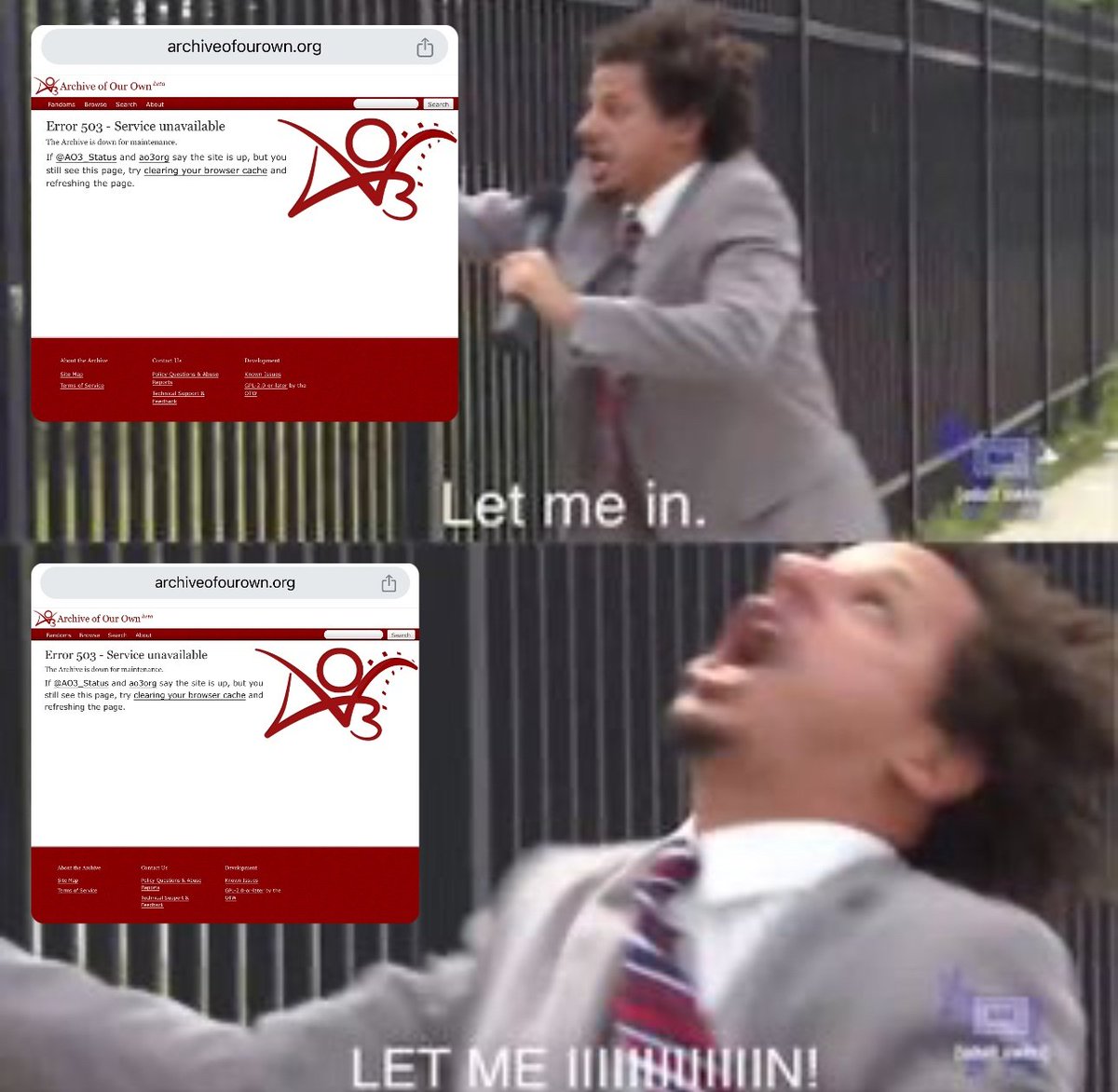 eu sobrevivi a uma pandemia global mas o que vai acabar comigo vai ser a queda do ao3