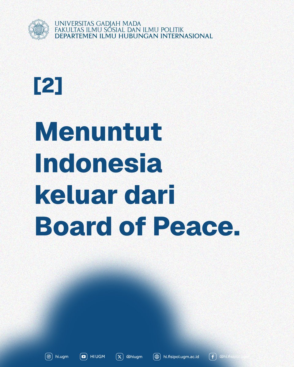 Departemen Ilmu Hubungan Internasional UGM tweet media