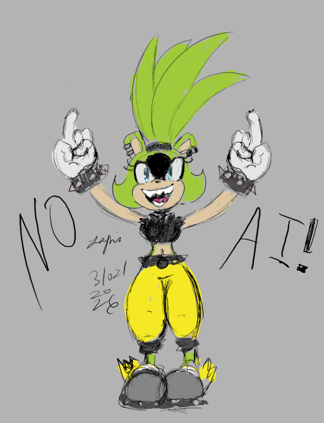 NO AI!!!!! 🚫
#2dart #surgethetenrec #sonic