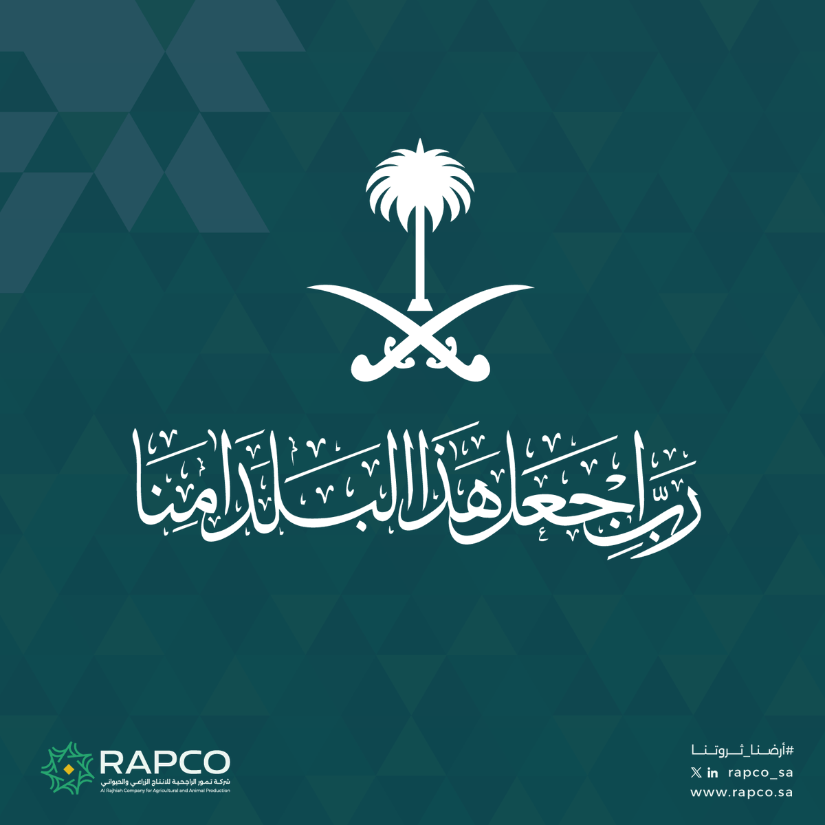 ﴿ رَبِّ اجْعَلْ هَٰذَا الْبَلَدَ آمِنًا ﴾ 🇸🇦