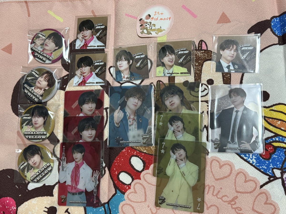 交換】GOALOUS5 ゴーラス5 Game7 クリアカード 缶バッジ 特典