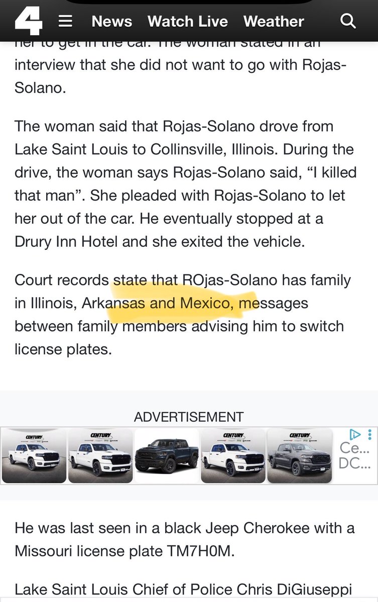 You don’t hate the media enough. “St. Charles man”. What liars. More like Mexican citizen murders coworker. They were fighting about the cash they made on some job, I’m sure they paid taxes on that cash. I’m sure the employer had all their legal docs. x.com/kmov/status/20…