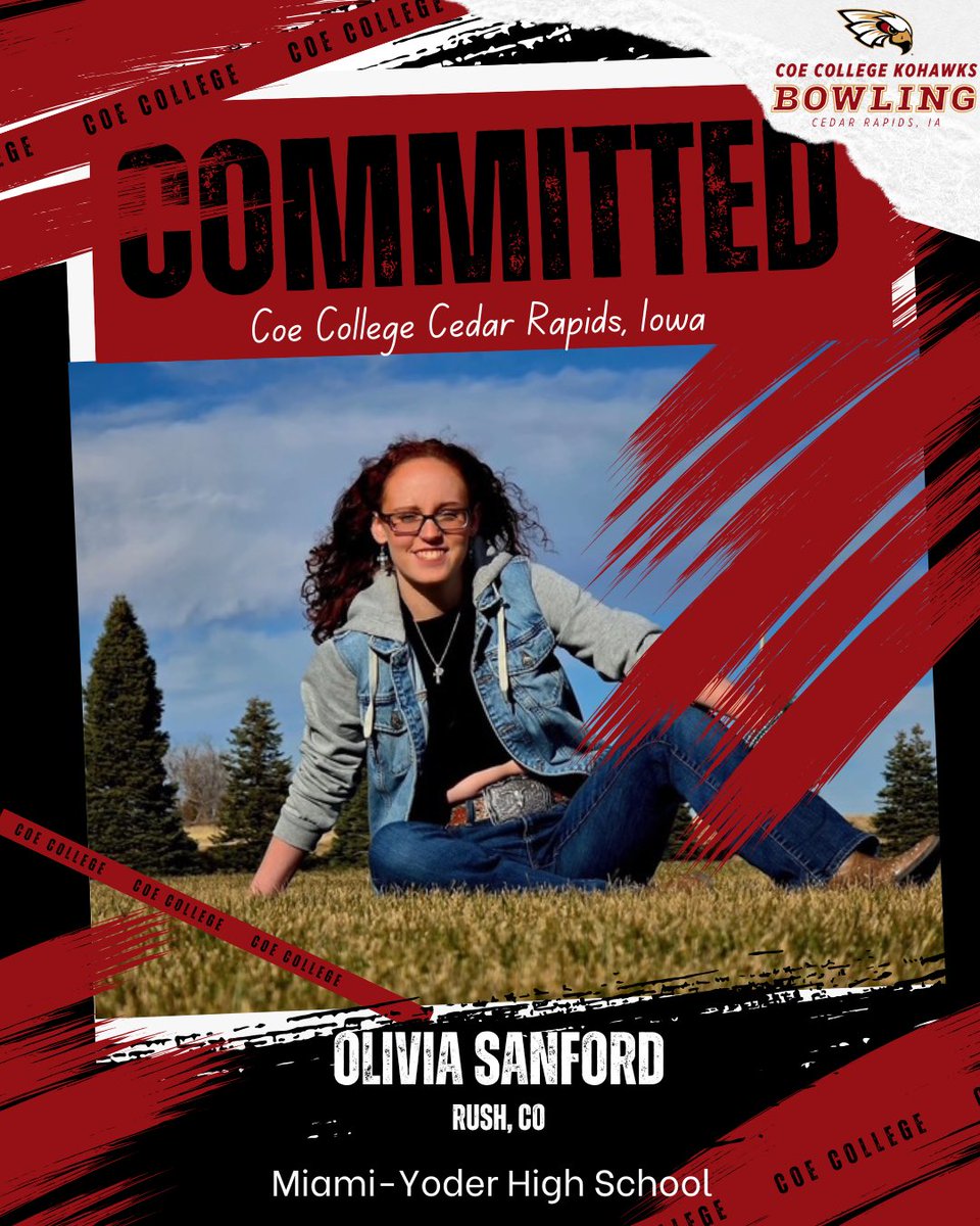 CoeBowling's tweet photo. Welcome Olivia Sanford from Rush, Colorado to the Kohawk bowling family! https://t.co/vBJMmT1XwE